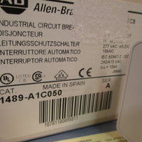 ALLEN BRADLEY INDUSTRIAL CIRCUIT BREAKER SER. A 5A 277 VAC 1489A1C050