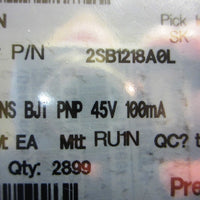 Panasonic 2SB1218A0L Silicon PNP Transistors 100mA 45V BJT SMINI3G1 6212 pcs