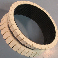 Unbranded Grooved Gum Feed Belt Rubber 6" Outer Dia 5" Inner Dia 2" Width