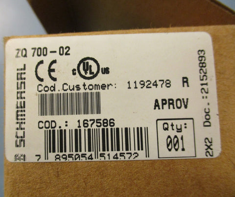 Schmersal ZQ 70002 Pull Wire Emergency Stop Switch IP67 500V 6kV