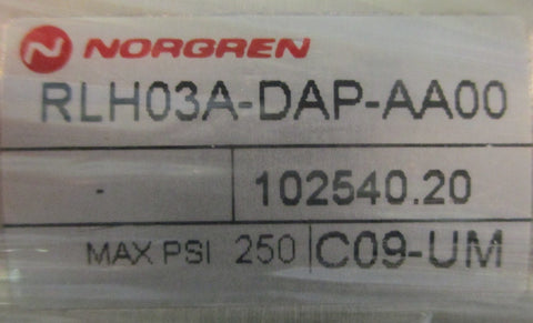 Norgren RLH03A-DAP-AA00 Roundline Pneumatic Air Cylinder 2-1/2" Bore 3" Stroke