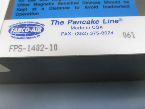 Fabco Air FPS140210 1.5" Bore 6" Stroke Air Cylinder  New
