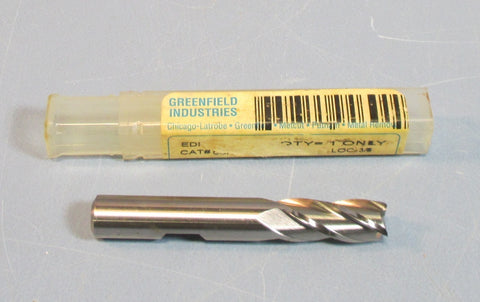 Putnam 3/8" Lead 2.000 Cobalt 4 Flute, 7/8" LOC End Mill NIB