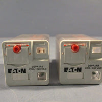 Lot of (2) EATON General-Purpose Relay 240 VAC D3PF2AB