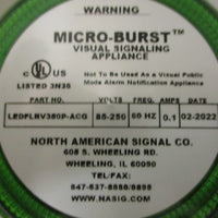 North American Signal Company LEDFLRV350P-ACG LED Warning Light Green 85-250V
