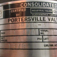 Dresser Consolidated 1543G3 Relief Valve 11/4" 1543 G3 44psi .200" Lift NOS