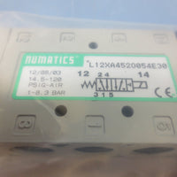 Numatics L12XA4520054E30 Solenoid Valve 14.5  120 Psig Air 18.3 Bar