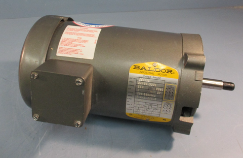 Baldor JM3115 Ac Motor 1hp 56j 3ph 3450rpm 460v-ac 208-230v-ac Class B