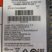 Allen Bradley 2711PT15C22D9P Ser A Panelview Plus 7 15" Color Touch Display