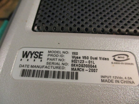 WYSE 902123-01L VXO Thin Client Video Interface Wyse V50 Dual Video