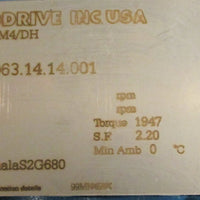 Sew Eurodrive S67DRE80M4/DH Gearmotor 174/27 RPM 65.63:1 13/8" Shaft Dia NOS