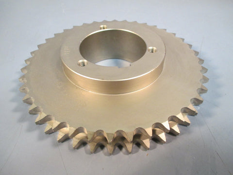 BROWNING BUSHING BORE ROLLER CHAIN SPROCKET HUB 40 TEETH TYPE Q, 2 ROW, D50Q40