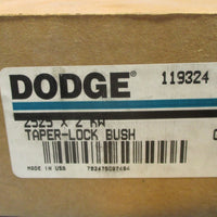 Dodge 119324 2525 x 2 KW Taper-Lock Bushing NOS