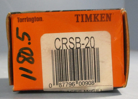 Timken CRSB-20 Cam Follower 1-1/4" Roller OD 3/4" W 1/2" Stud Dia (Lot of 5)