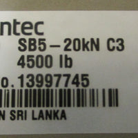 Flintec Load Cell SB5-20kN C3 5-15 VDC Polyurethane Cable 4500Lb