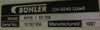 Buhler Type MYFB Moisture Control Unit EKP-84143-81 460/115V 60Hz 3/1PH