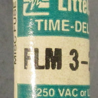 Littelfuse FLM 3-2/10 Time Delay Fuse 250 VAC 3.2A Lot of 8 FLM-3-2/10