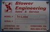 Blower Engineering Tri-Lobe RB100DLP Blower Package w/ Baldor EM4316T Motor 75HP