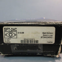 SealMaster SFT-24C Flange Mount Bearing, 1-1/2" Bore, 2 Bolt