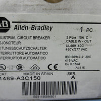 AllenBradley 1489A3C150 Industrial Circuit Breaker 3 Pole 480Y/277 VAC