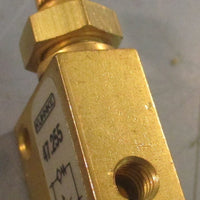 Kuhnke 47.255 OneWay Flow Restrictor 0432 Brass Opens At 7 PSI Lot of 3