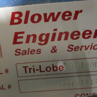 Blower Engineering TriLobe RB70DLP Positive Displacement Rotary Blower 2" Shaft