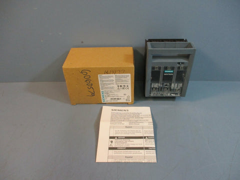 Siemens 3NP11231CA20 Fuse Switch Disconnector 3pole 160A NEW