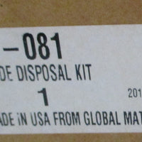 Stanley 11081 Blade Disposal Kit Yellow Container w/ White Wire Rack 11080