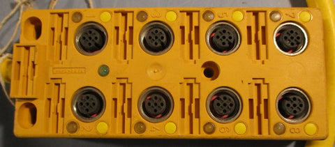 Turck VB 80-P7X9-15 8-Port Connector Module w/ Cable U7012 15m Long