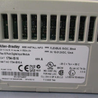 AllenBradley Flex I/O Module 1794IB16 w/Power Supply RID Adapter 1794ASB