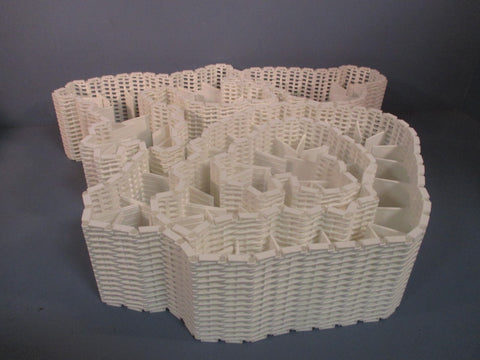 INTRALOX WHITE CONVEYOR BELT, FLUSH GRID POLYPROPYLENE 16FT SERIES 900