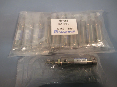 Koganei Pneumatic Cylinder Double Acting (Lot of 11pcs) PBDA16X15A