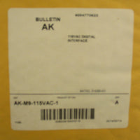 Rockwell Allen Bradley AK-M9-115VAC-1 Digital Interface Module Ser. A SEALED