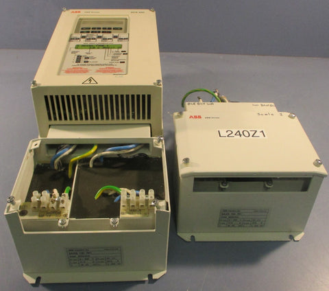 ABB ACS501005400P21 Variable Speed Drive w/ 60031924 and 60031916 Suppressor