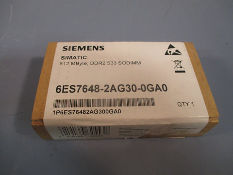 Siemens Simatic PC Memory Expansion 512 MB DDR2 533 SODIMM 6ES76482AG300GA0
