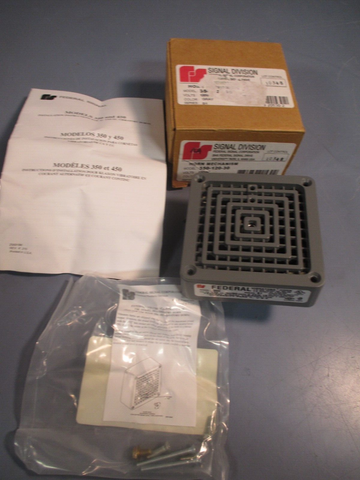 Signal Division/FEDERAL Vibratone Horn Mechanism 120 VAC Gray Ser: B1 350-120-30