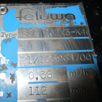 Feluwa SGL 232/3-K40-SM20/190ZW Pump 34.5 Bar w/ Siemens 1LA7107-4AA61 Motor
