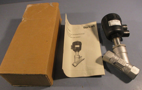 Burkert 2000 Pneumatic Valve 001422 Pilot 2.7-10bar Pmed 16bar 2-Way Solenoid