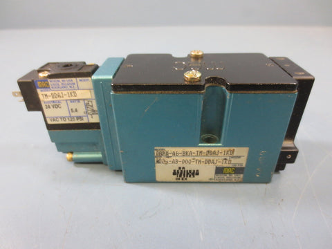 Mac 182A-AB-BKA-TM-DDAJ-1KD Solenoid Valve 24V Vdc 5.4 Watts 120 Psi