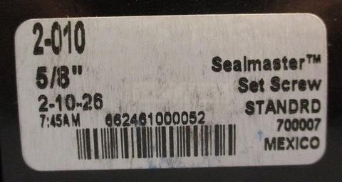 Sealmaster 2-010 Ball Bearing Insert 5/8" Bore 700007 (Lot of 3)