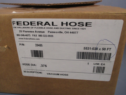 Federal Hose Silicone Heater Tubing/Vacuum Hose Diameter .375 5531038