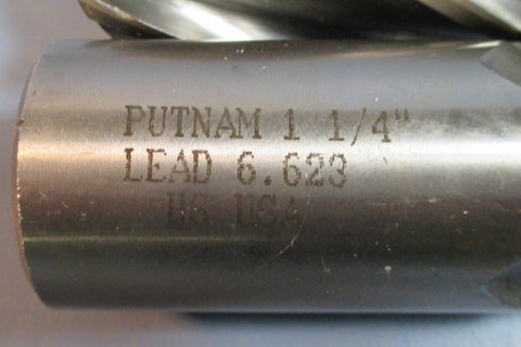 Lot of 2 Putnam 11/4" HS 4 Flute 3" LOC Lead 6.802 & 6.623 End Mills