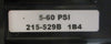 Numatics 051BB400M000061 and 051BA400M000061 5 Slot Solenoid Valve Manifold