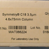Waters WAT066224 Symmetry C18 3.5um HPLC Column 4.6 x 75mm