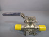 TRU-FLO BALL VALVE 316 SST 1-1/2" 1000 WOG QSM CF8M BA-33-NFSN-EXT-1.5