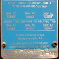 ABB KLine Power Circuit Breaker Type K1600S Power Shield SS3 609903T503