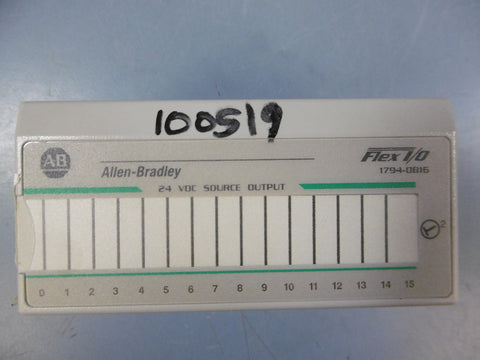 Used Allen Bradley 1794OB16 Digital Output 16PT 96221875 SER A Flex I/O