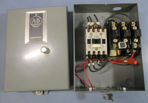 (Lot of 3) Allen Bradley 509-TAD Ser B Magnetic Controller, Starter Nema Type 1