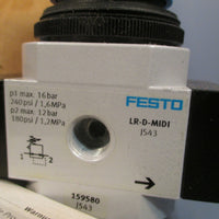FESTO 159580 AIR PRESSURE REGULATOR LR3/8DMIDI