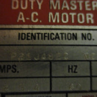 Reliance P21482C Duty Master AC Motor 3HP 865RPM 1-3/8" Shaft Dia